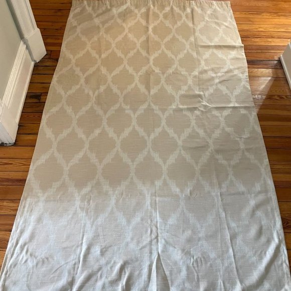 Set of Beige Threshold Drapes - Picture 1 of 4